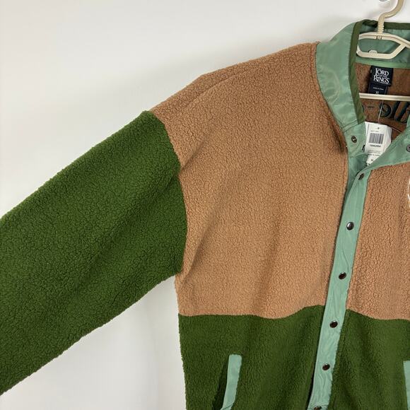 Lord of the Rings Fellowship Sherpa Sweater Jacket Middle Earth XL NEW - Picture 3 of 10